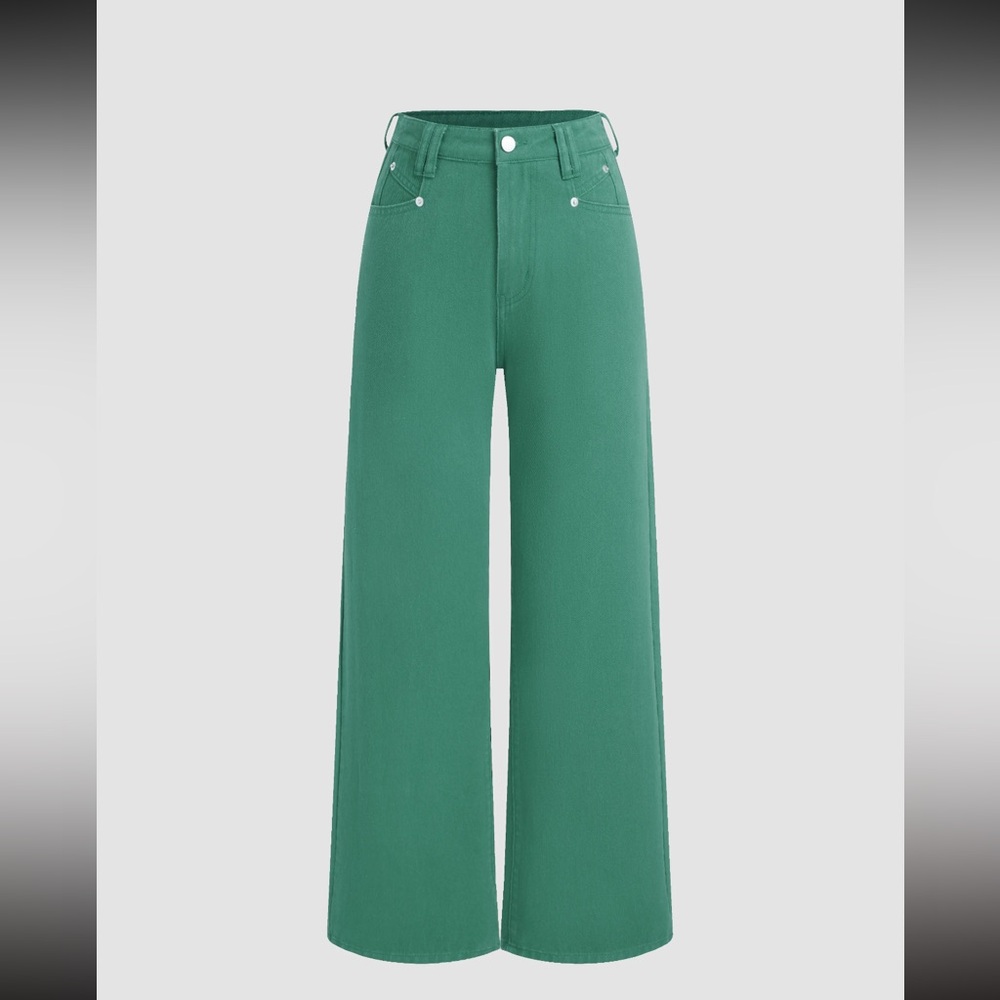 Cider Denim High Waist wide Leg Jeans